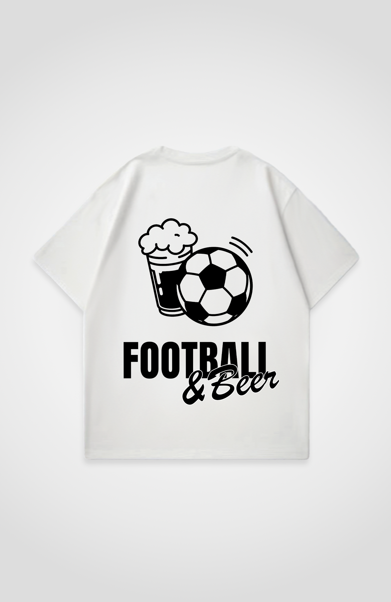 FOOTBALL AND BEER OVERSIZED SHIRT