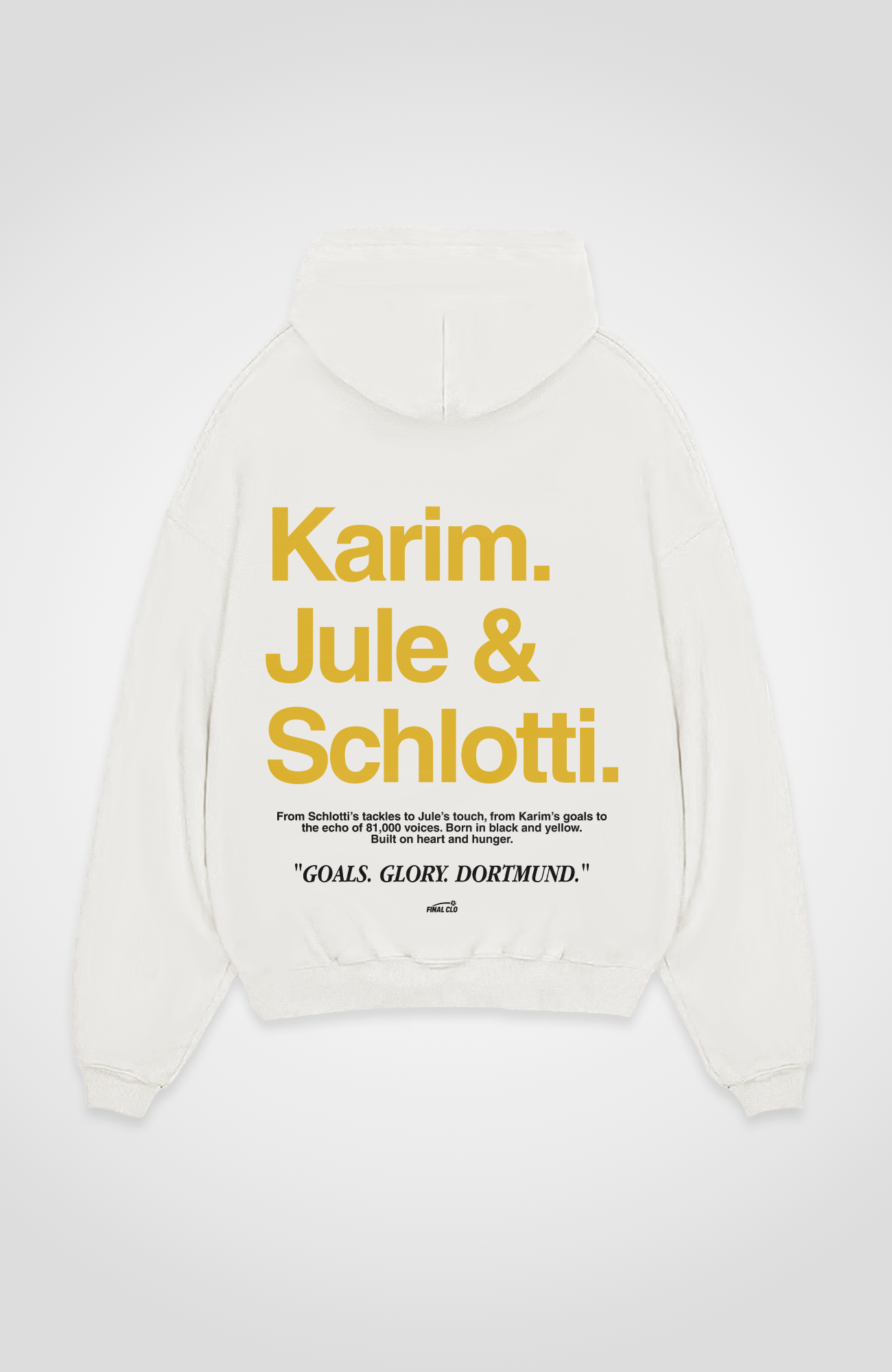 KARIM JULE & SCHLOTTI DORTMUND MERCH OVERSIZED HOODIE