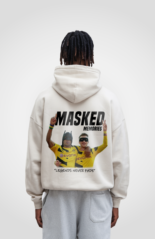 MASKED MEMORIES FOOTBALL MERCH OVERSIZED HOODIE