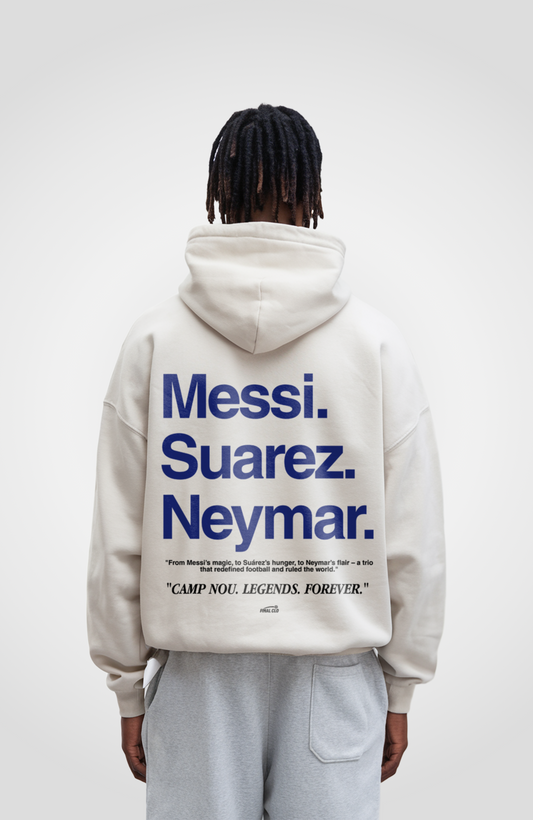 MESSI SUAREZ NEYMAR OVERSIZED HOODIE