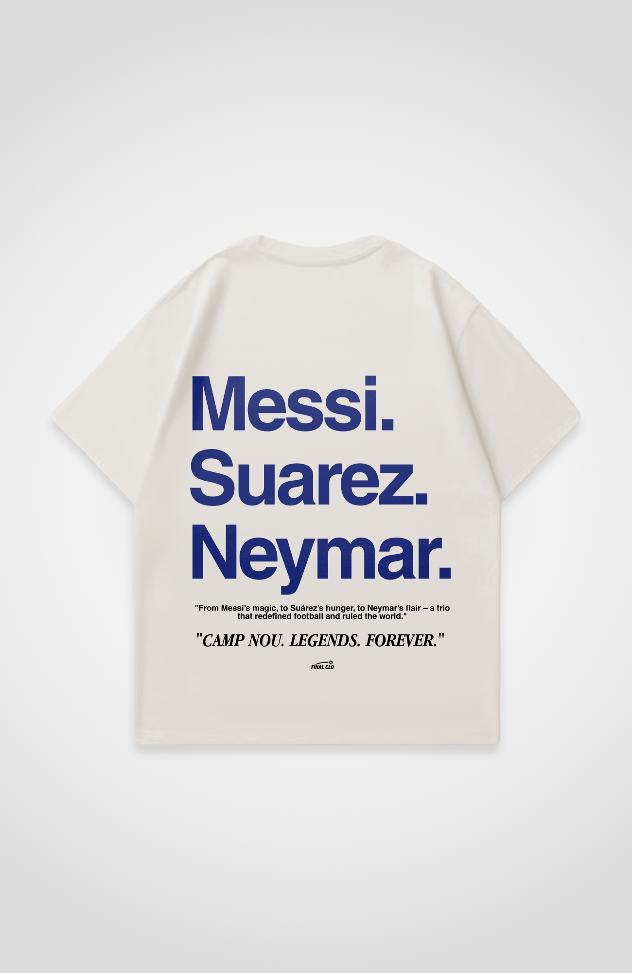 MESSI SUAREZ NEYMAR OVERSIZED SHIRT