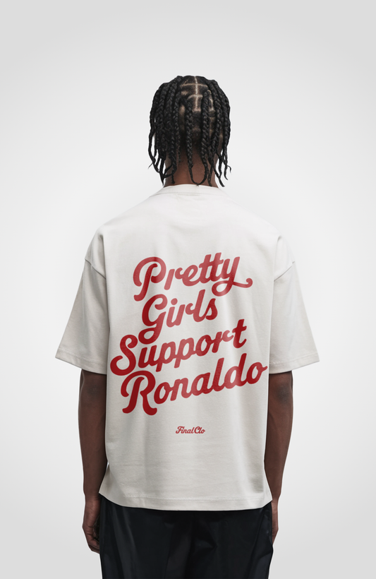 PRETTY GIRLS SUPPORT RONALDO OVERSIZED SHIRT