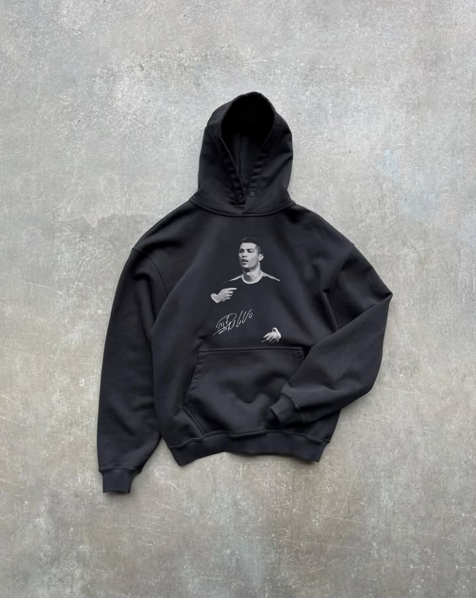 CRISTIANO RONALDO FOOTBALL MERCH OVERSIZED HOODIE