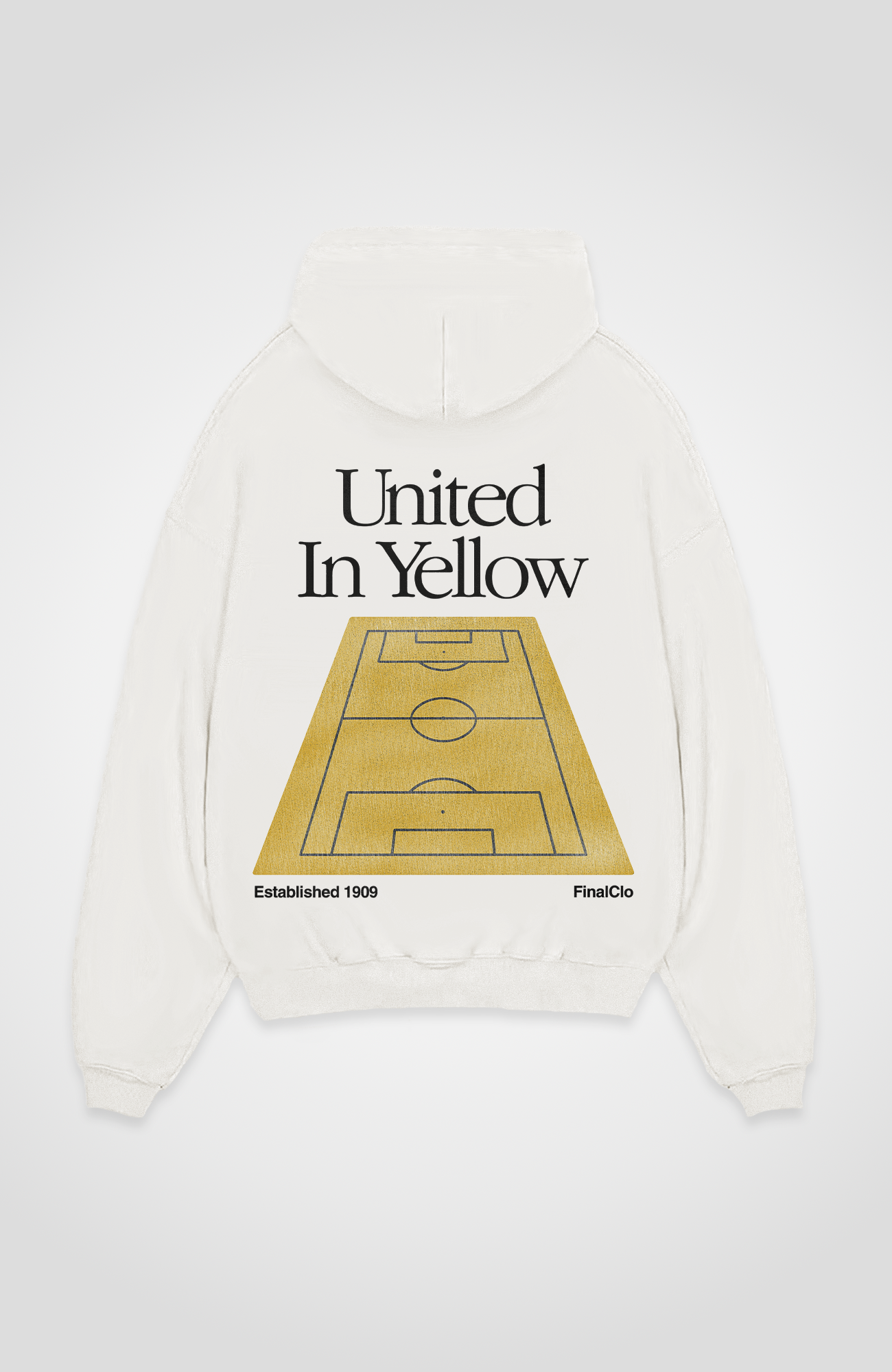 UNITED IN YELLOW OVERSIZED HOODIE