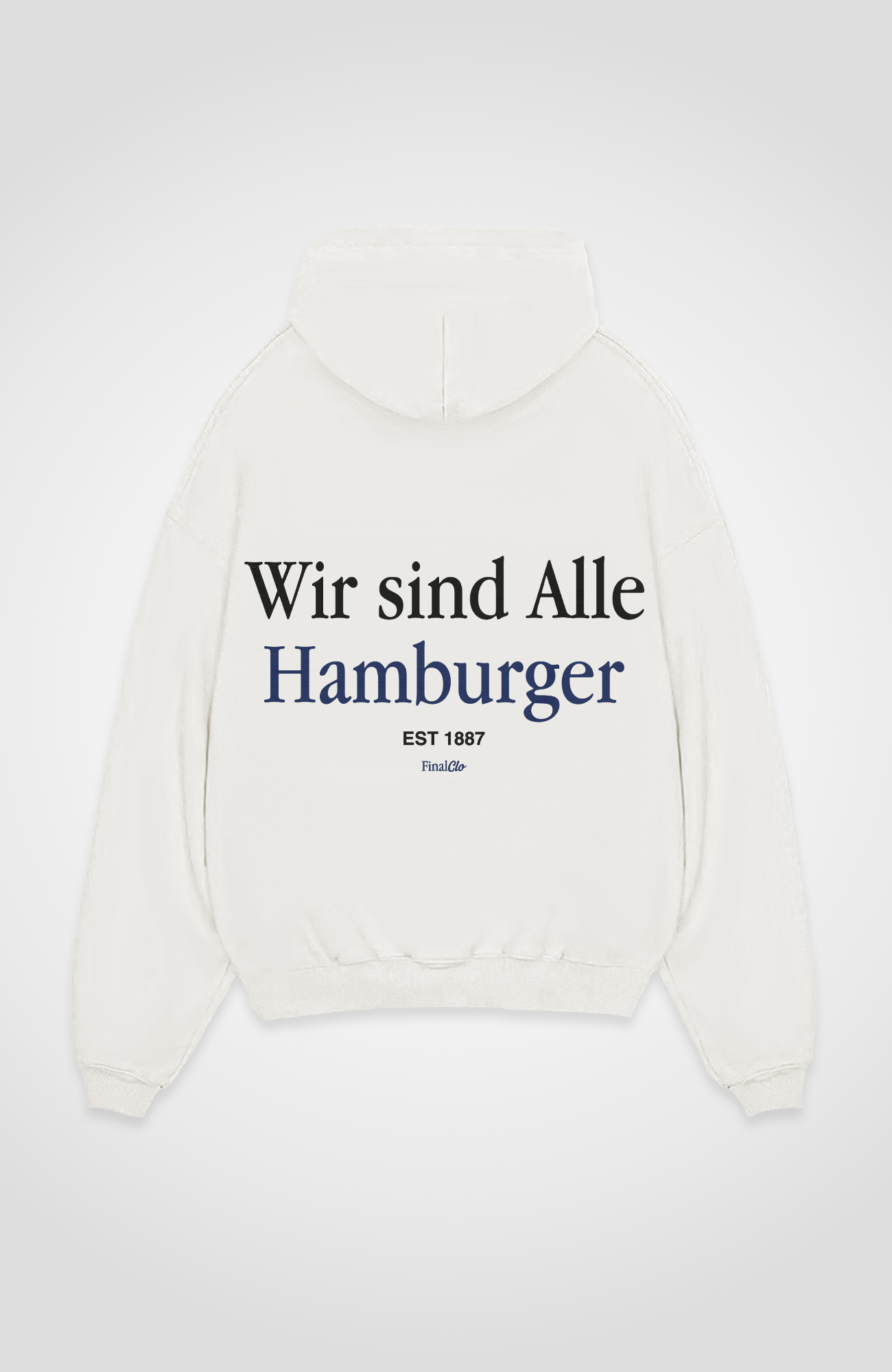 WIR SIND ALLE HAMBURGER OVERSIZED HOODIE