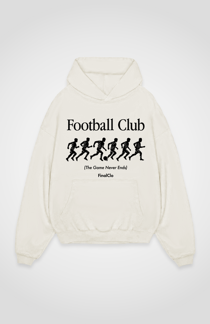 THE GAME NEVER ENDS OVERSIZED HOODIE