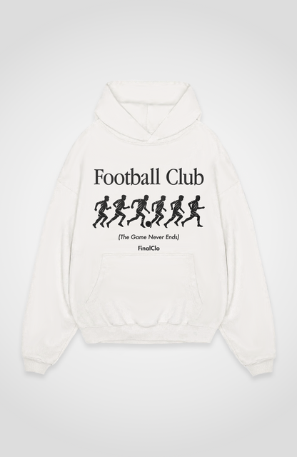 THE GAME NEVER ENDS OVERSIZED HOODIE