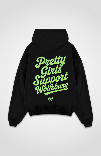 PRETTY GIRLS SUPPORT VFL WOLFSBURG OVERSIZED HOODIE