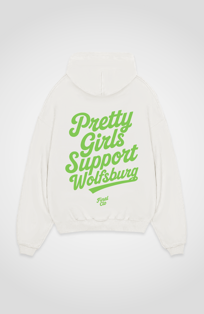 PRETTY GIRLS SUPPORT VFL WOLFSBURG OVERSIZED HOODIE