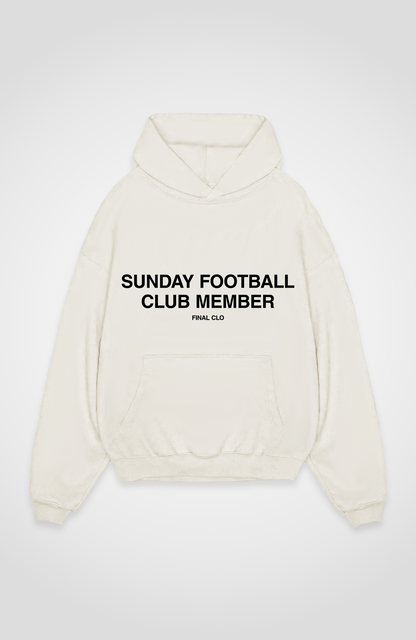 SUNDAY FOOTBALL CLUB MEMBER OVERSIZED HOODIE