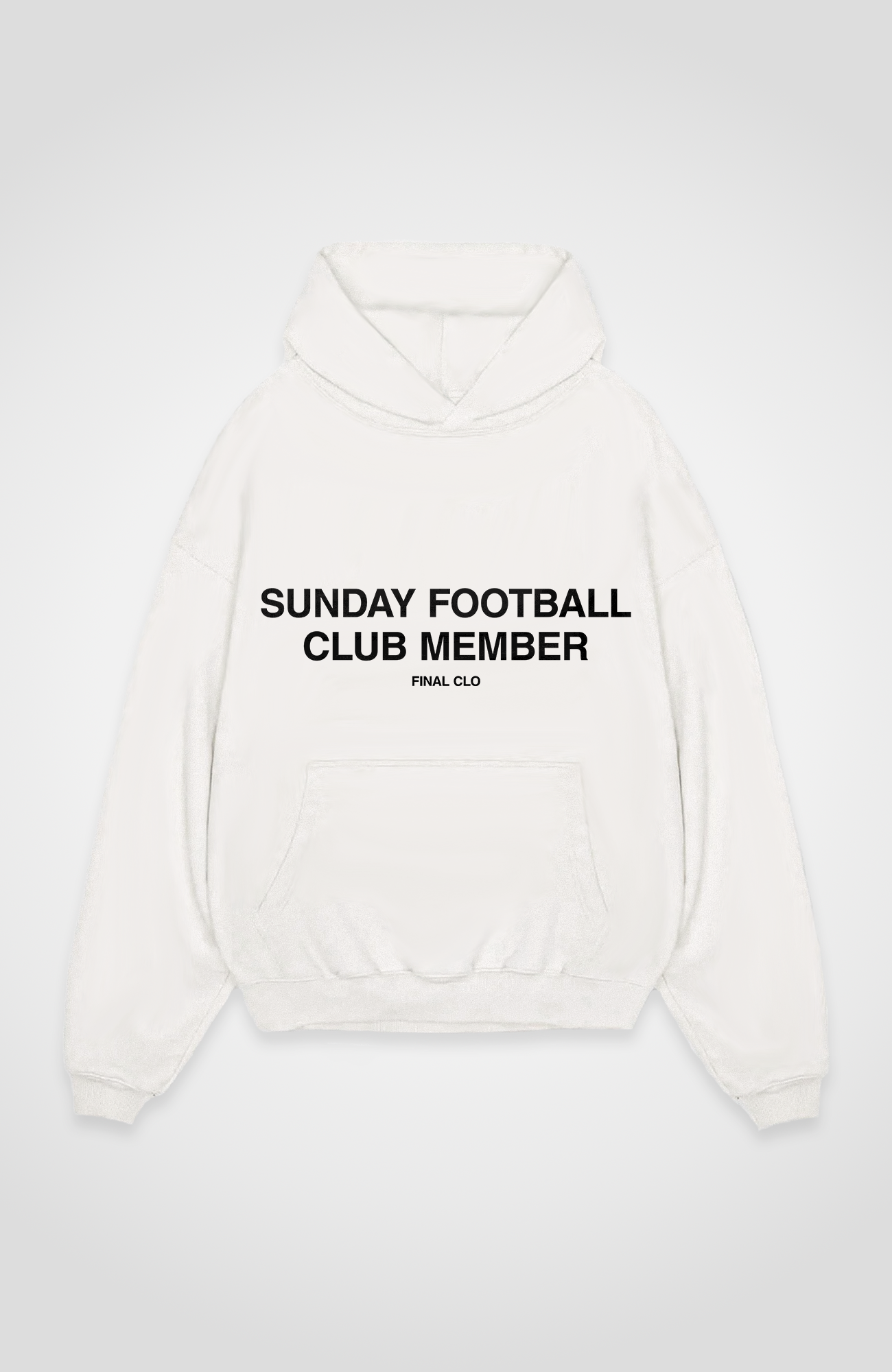 SUNDAY FOOTBALL CLUB MEMBER OVERSIZED HOODIE