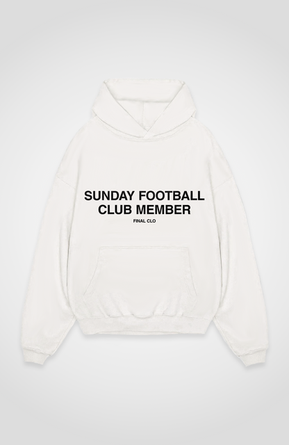 SUNDAY FOOTBALL CLUB MEMBER OVERSIZED HOODIE