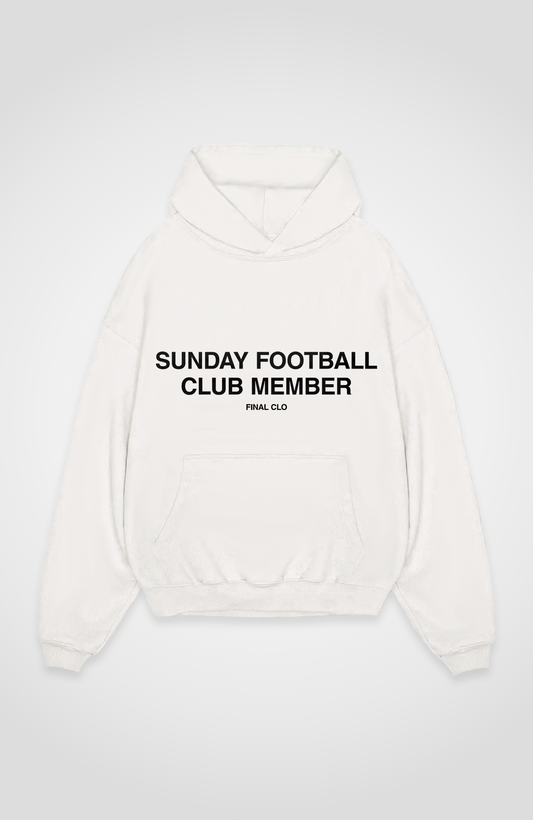SUNDAY FOOTBALL CLUB MEMBER OVERSIZED HOODIE