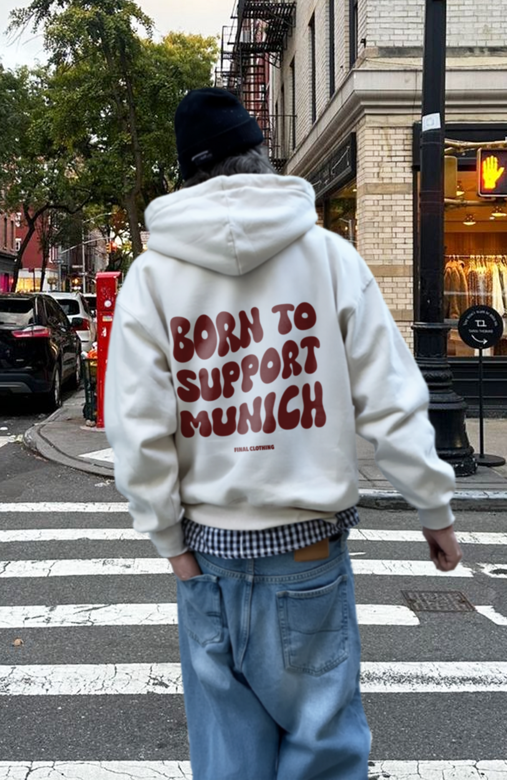 BORN TO SUPPORT MUNICH OVERSIZED HOODIE