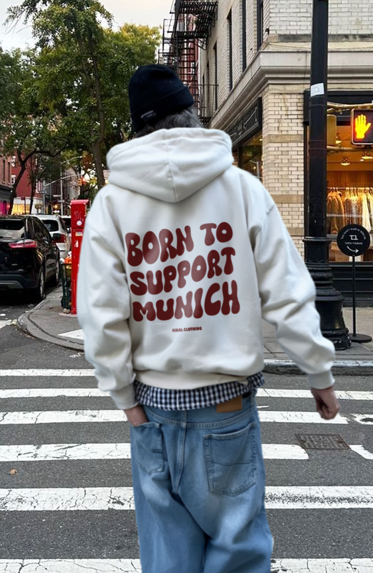 BORN TO SUPPORT MUNICH OVERSIZED HOODIE