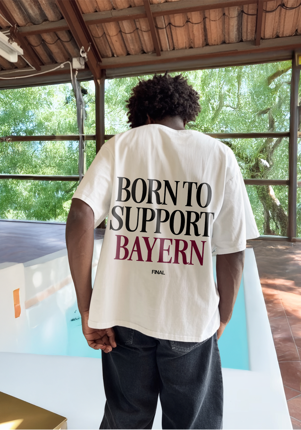 BORN TO SUPPORT BAYERN OVERSIZED SHIRT