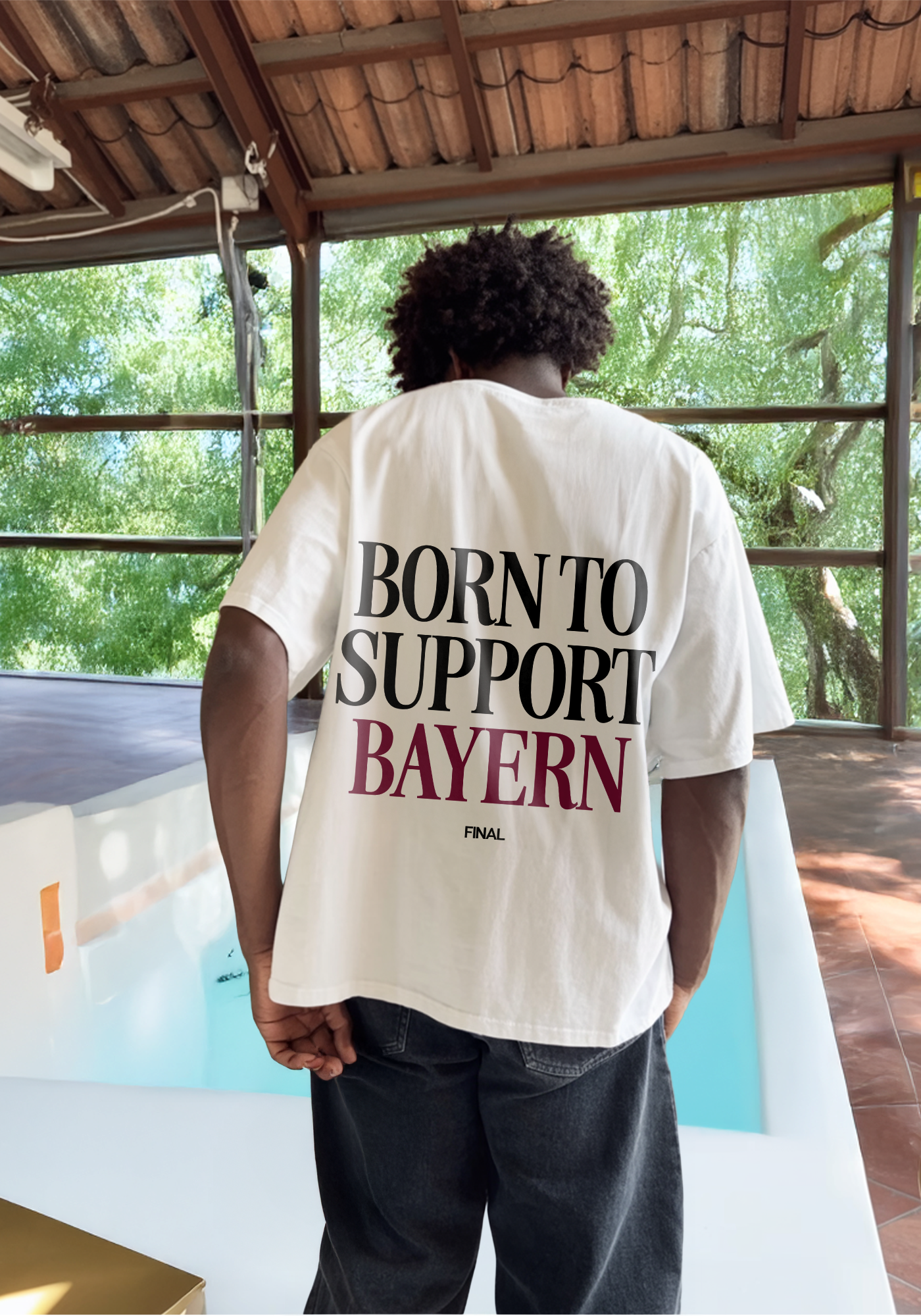 BORN TO SUPPORT BAYERN OVERSIZED SHIRT