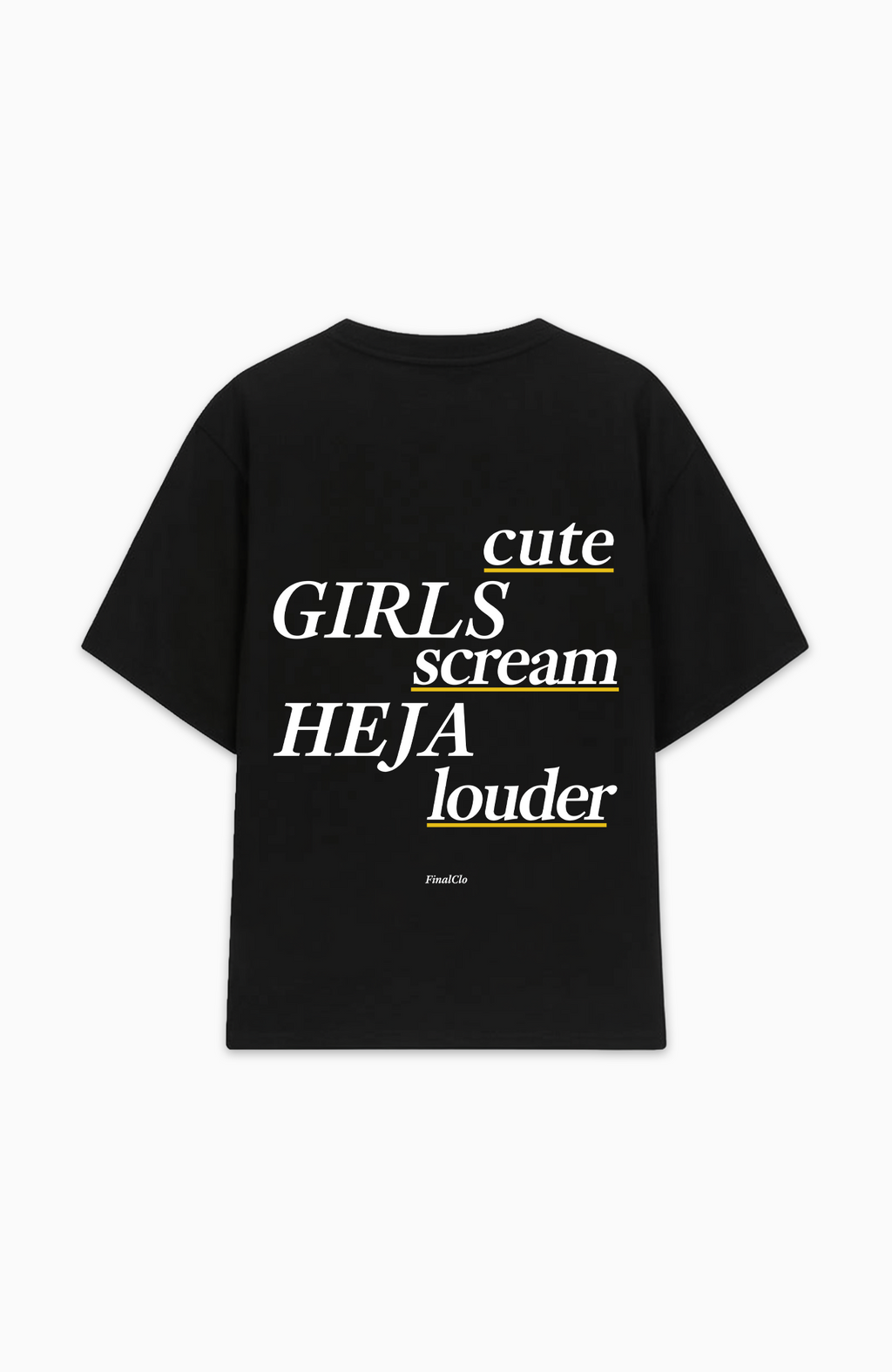 CUTE GIRLS SCREAM HEJA DORTMUND MERCH OVERSIZED SHIRT