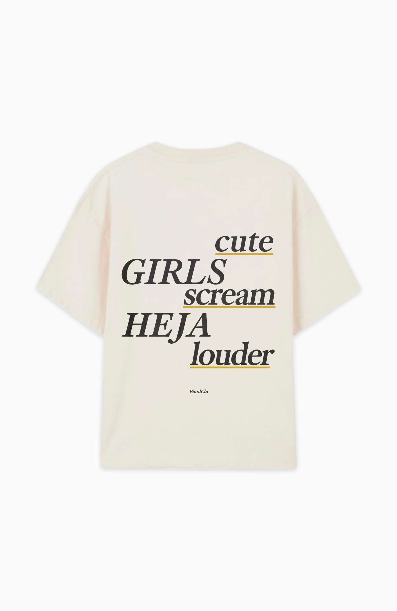 CUTE GIRLS SCREAM HEJA DORTMUND MERCH OVERSIZED SHIRT