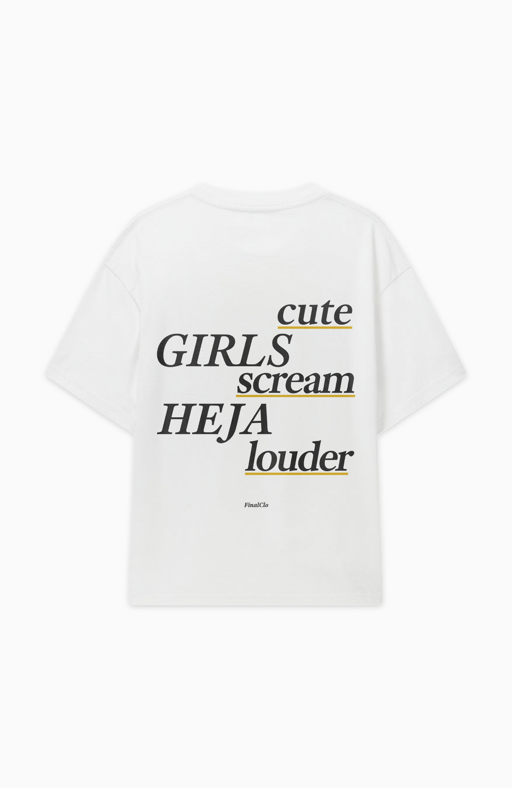 CUTE GIRLS SCREAM HEJA DORTMUND MERCH OVERSIZED SHIRT