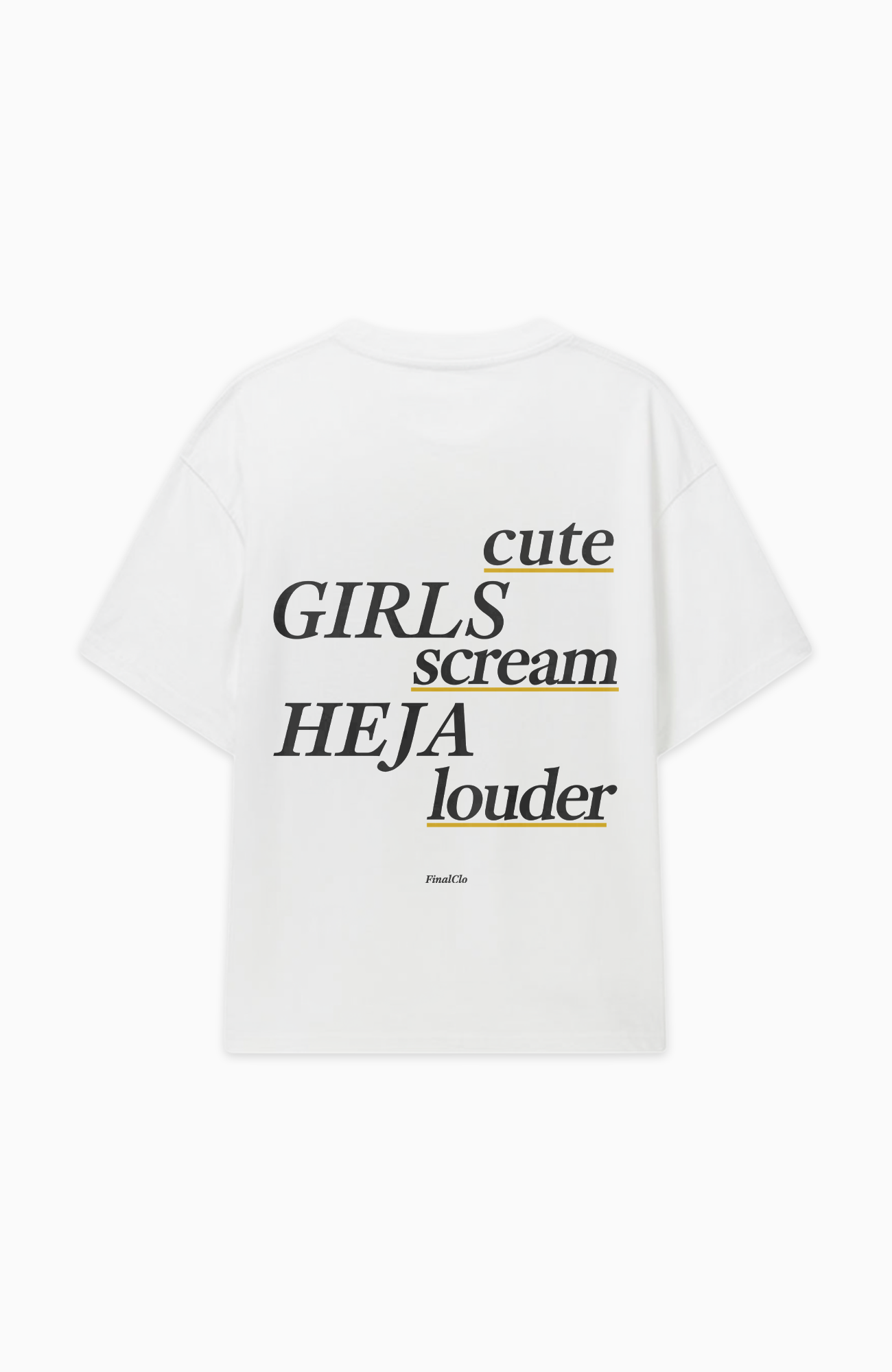 CUTE GIRLS SCREAM HEJA DORTMUND MERCH OVERSIZED SHIRT