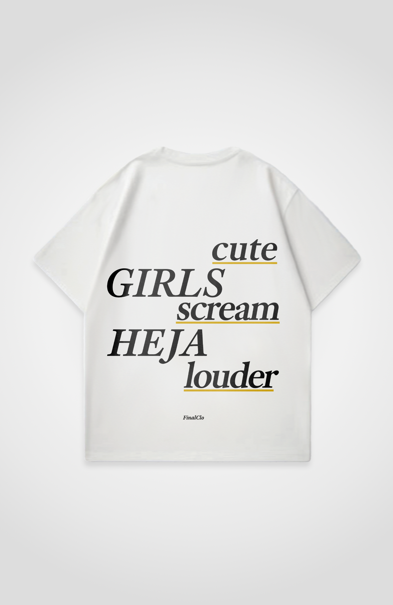 CUTE GIRLS SCREAM HEJA DORTMUND MERCH OVERSIZED SHIRT