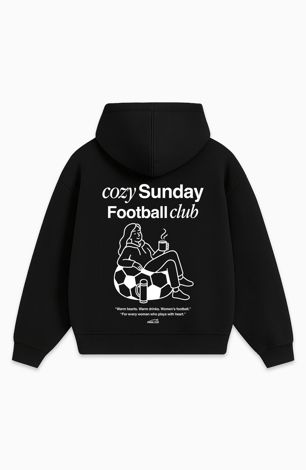 COZY SUNDAY FOOTBALL CLUB OVERSIZED HOODIE