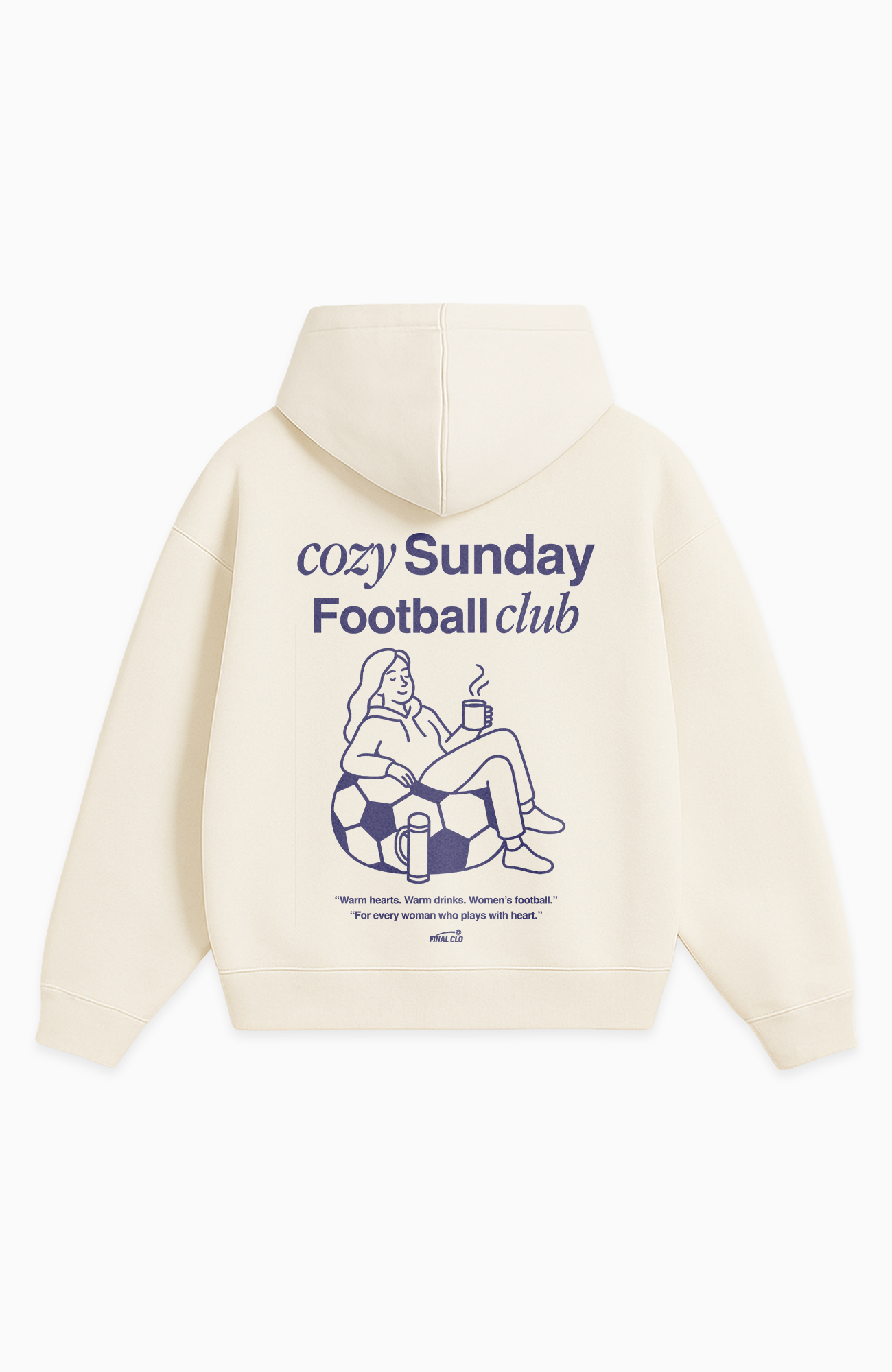 COZY SUNDAY FOOTBALL CLUB OVERSIZED HOODIE