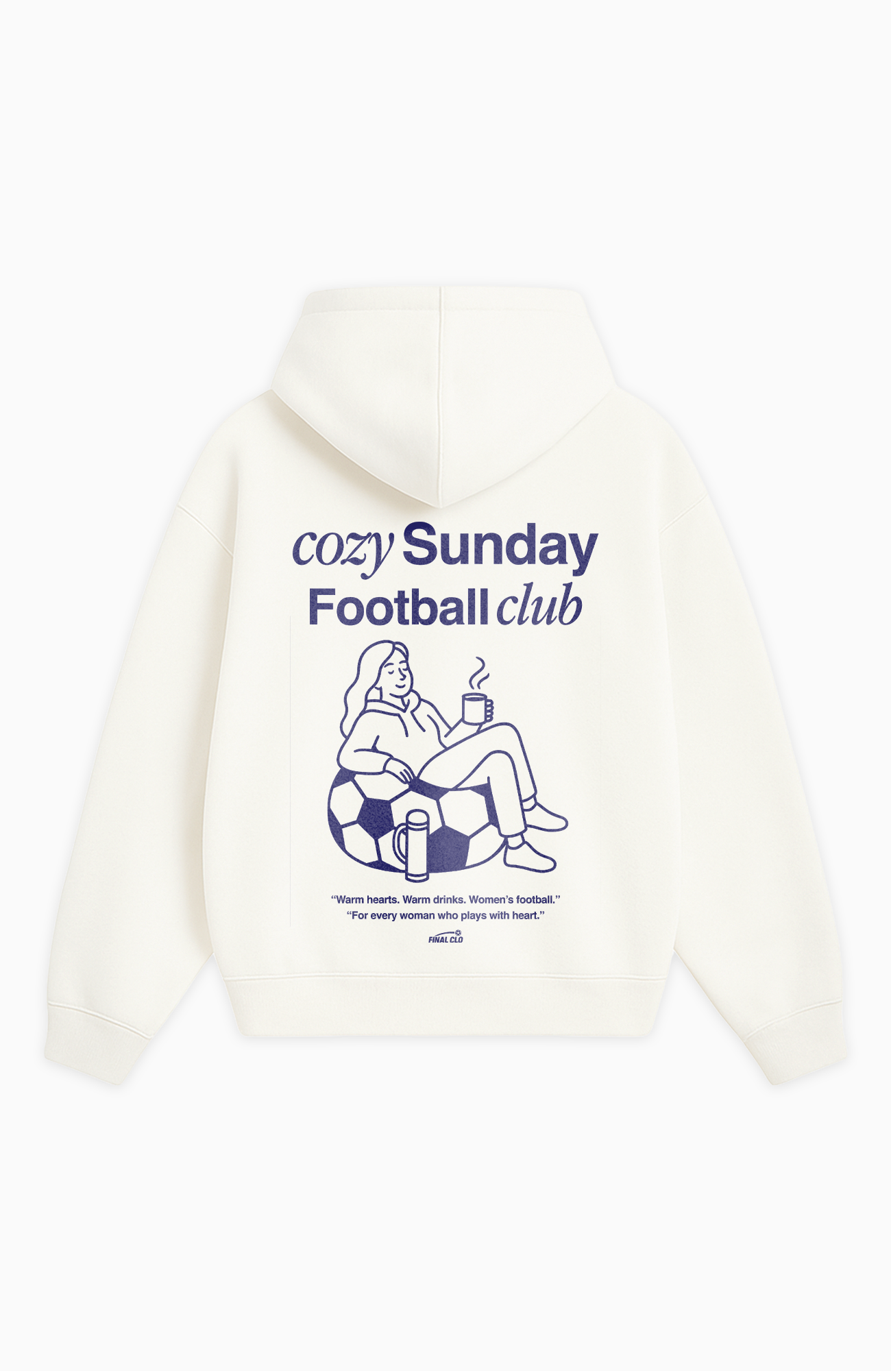 COZY SUNDAY FOOTBALL CLUB OVERSIZED HOODIE