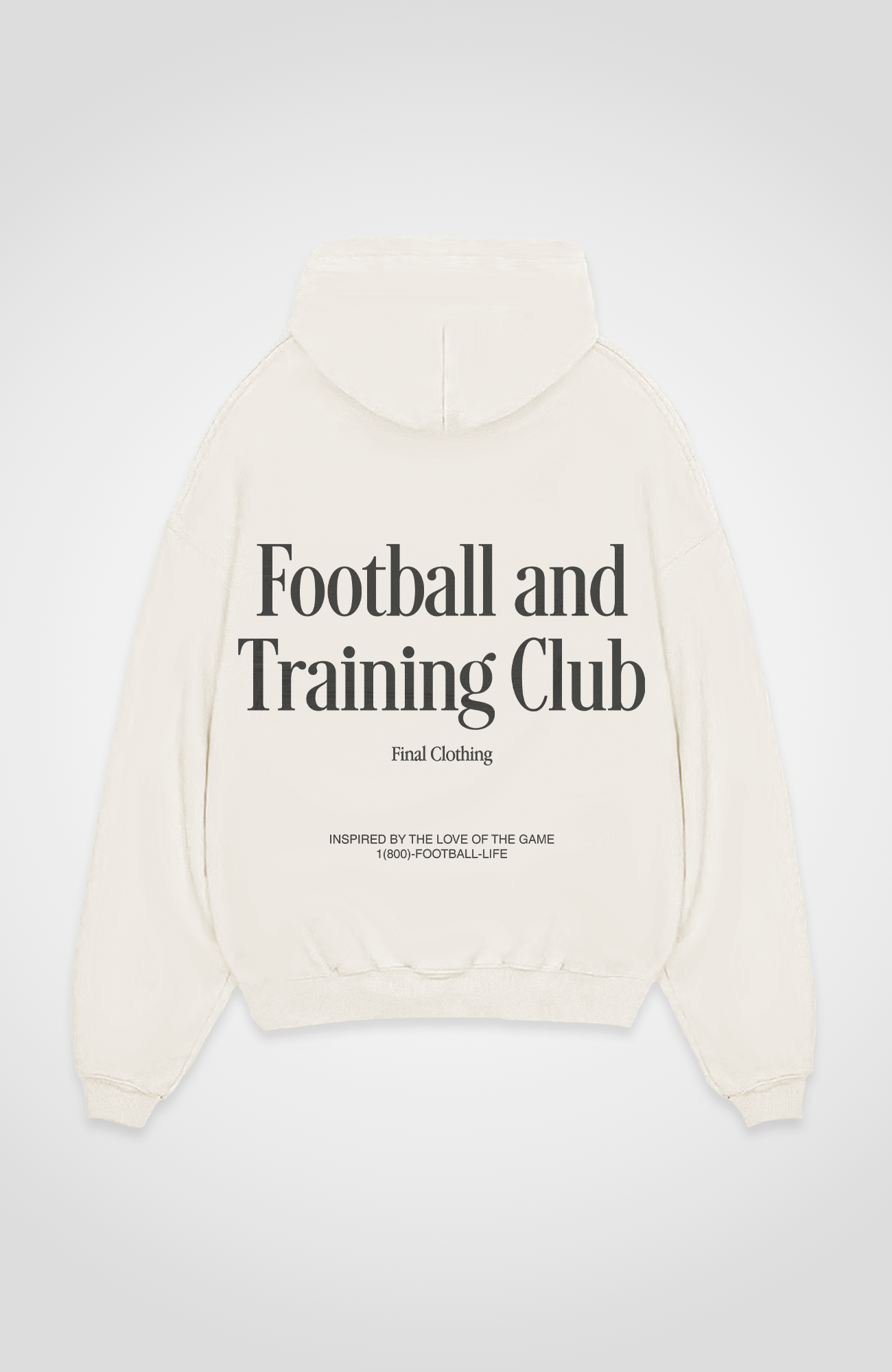 FOOTBALL AND TRAINING CLUB OVERSIZED HOODIE