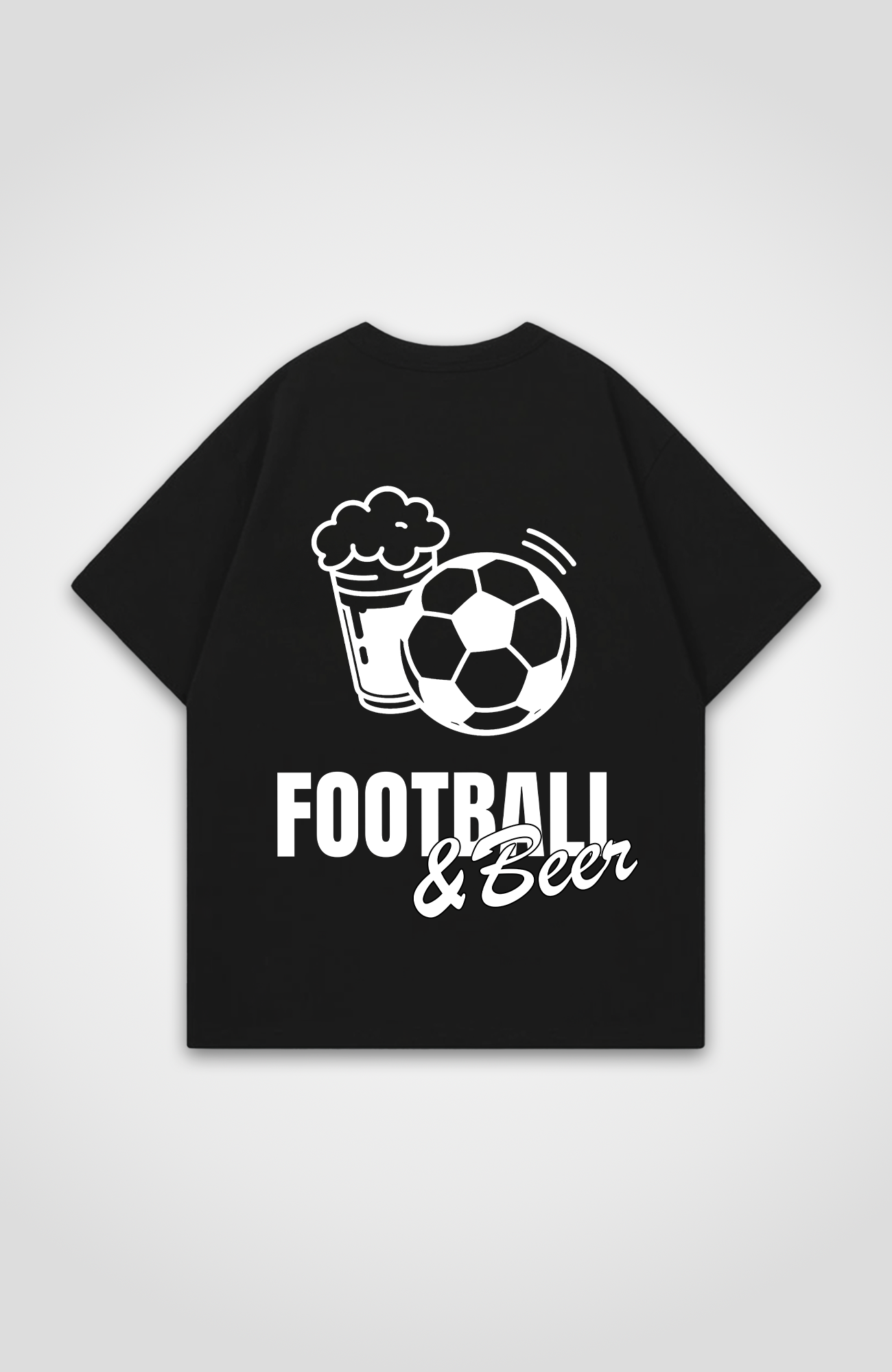 FOOTBALL AND BEER OVERSIZED SHIRT