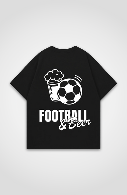 FOOTBALL AND BEER OVERSIZED SHIRT