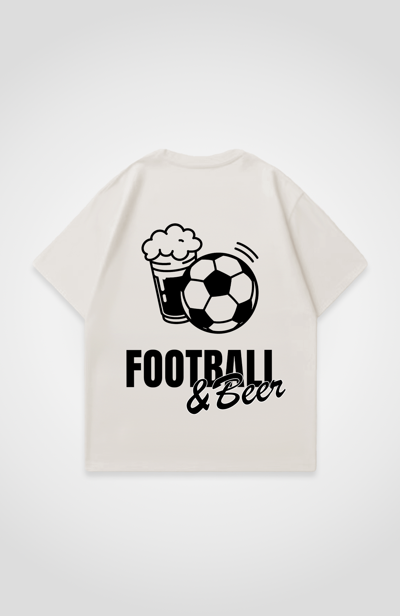 FOOTBALL AND BEER OVERSIZED SHIRT