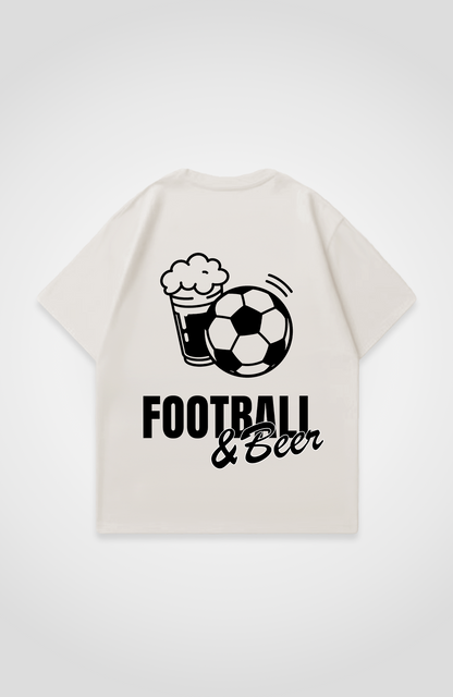 FOOTBALL AND BEER OVERSIZED SHIRT