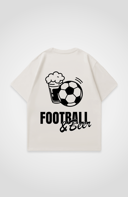 FOOTBALL AND BEER OVERSIZED SHIRT