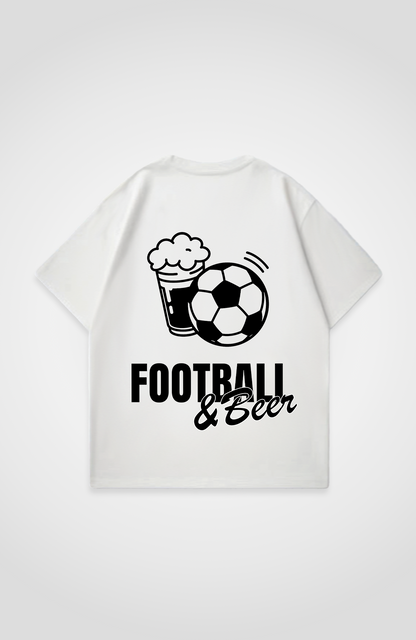 FOOTBALL AND BEER OVERSIZED SHIRT