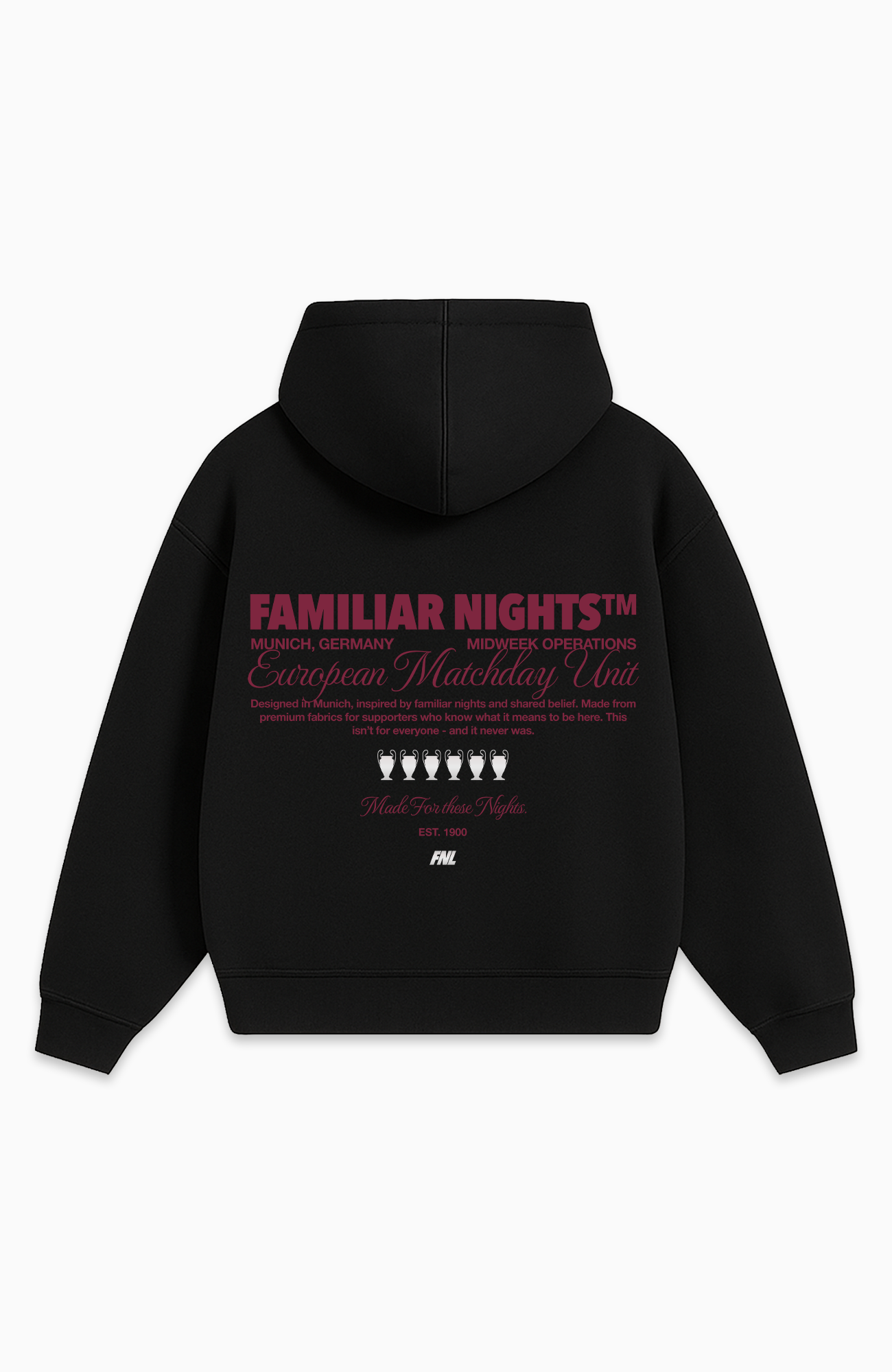 FAMILIAR NIGHTS OVERSIZED HOODIE