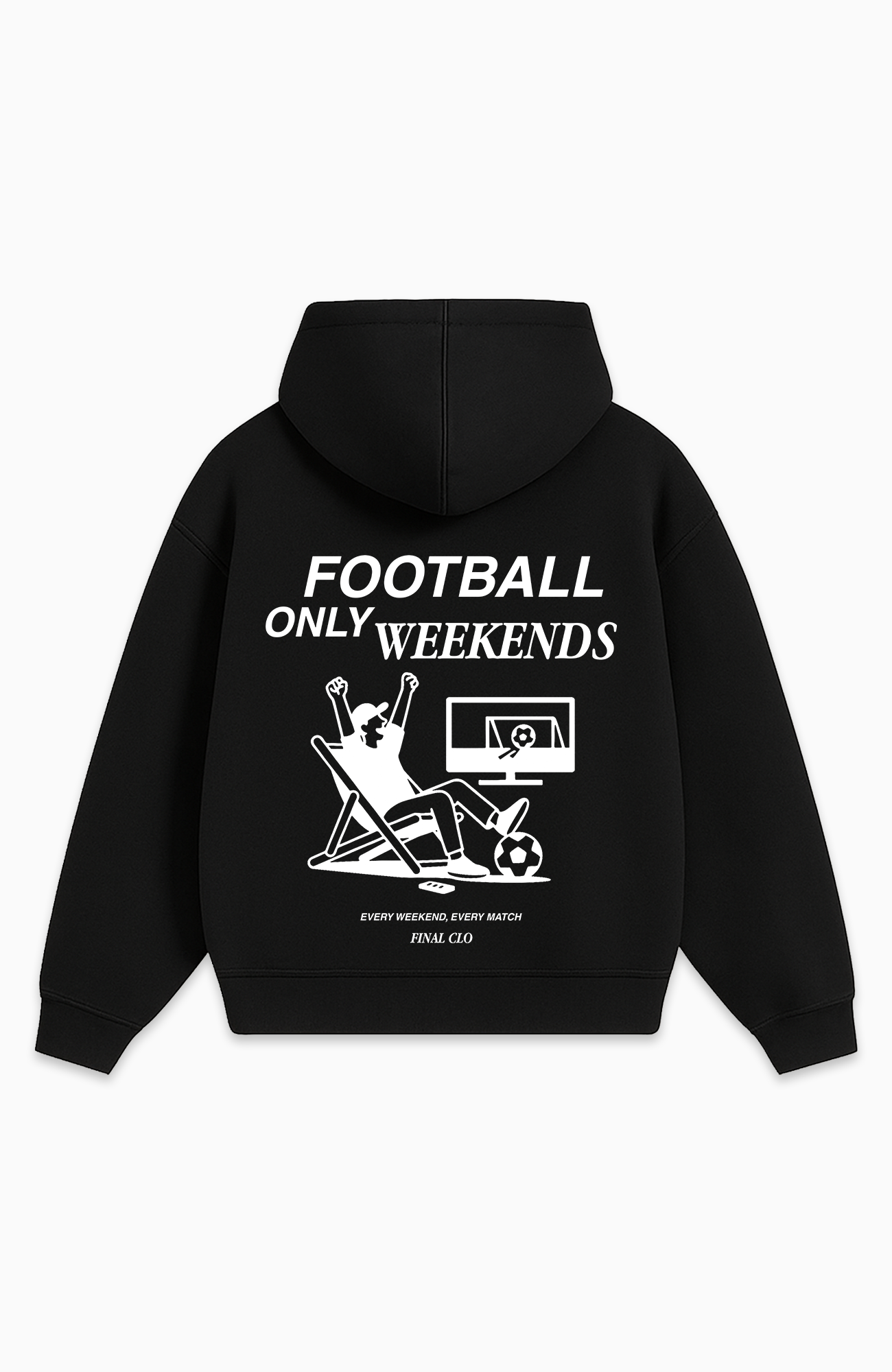 FOOTBALL ONLY WEEKENDS OVERSIZED HOODIE