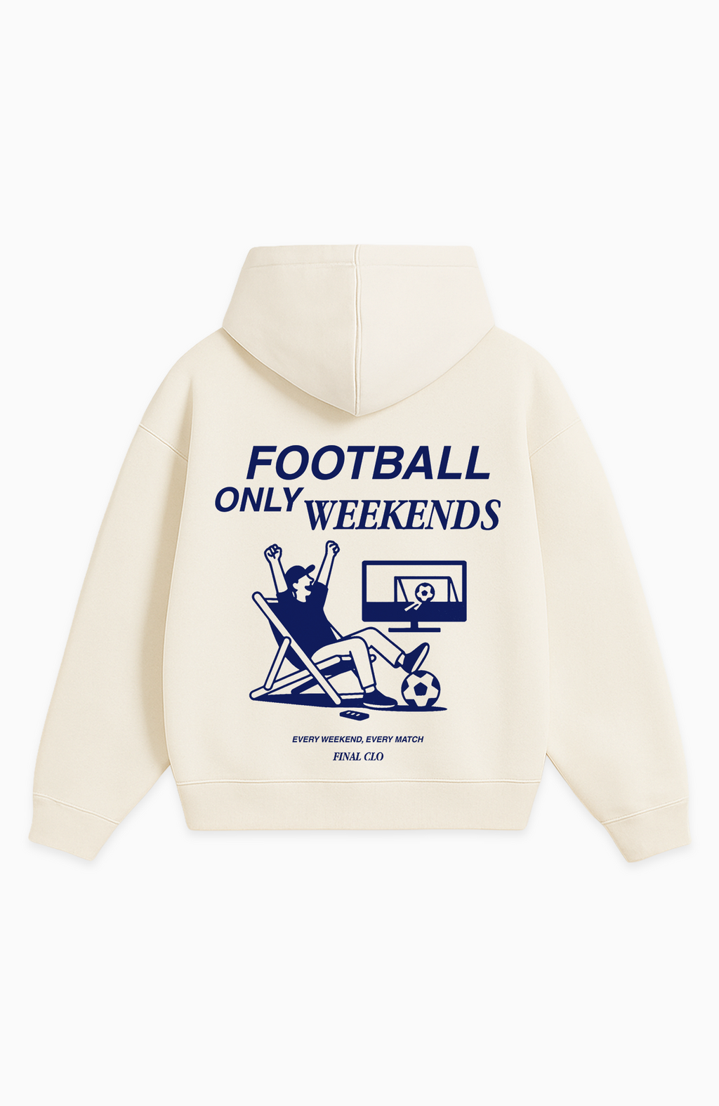 FOOTBALL ONLY WEEKENDS OVERSIZED HOODIE