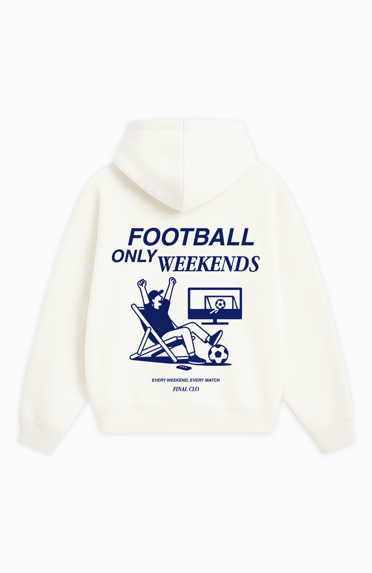 FOOTBALL ONLY WEEKENDS OVERSIZED HOODIE