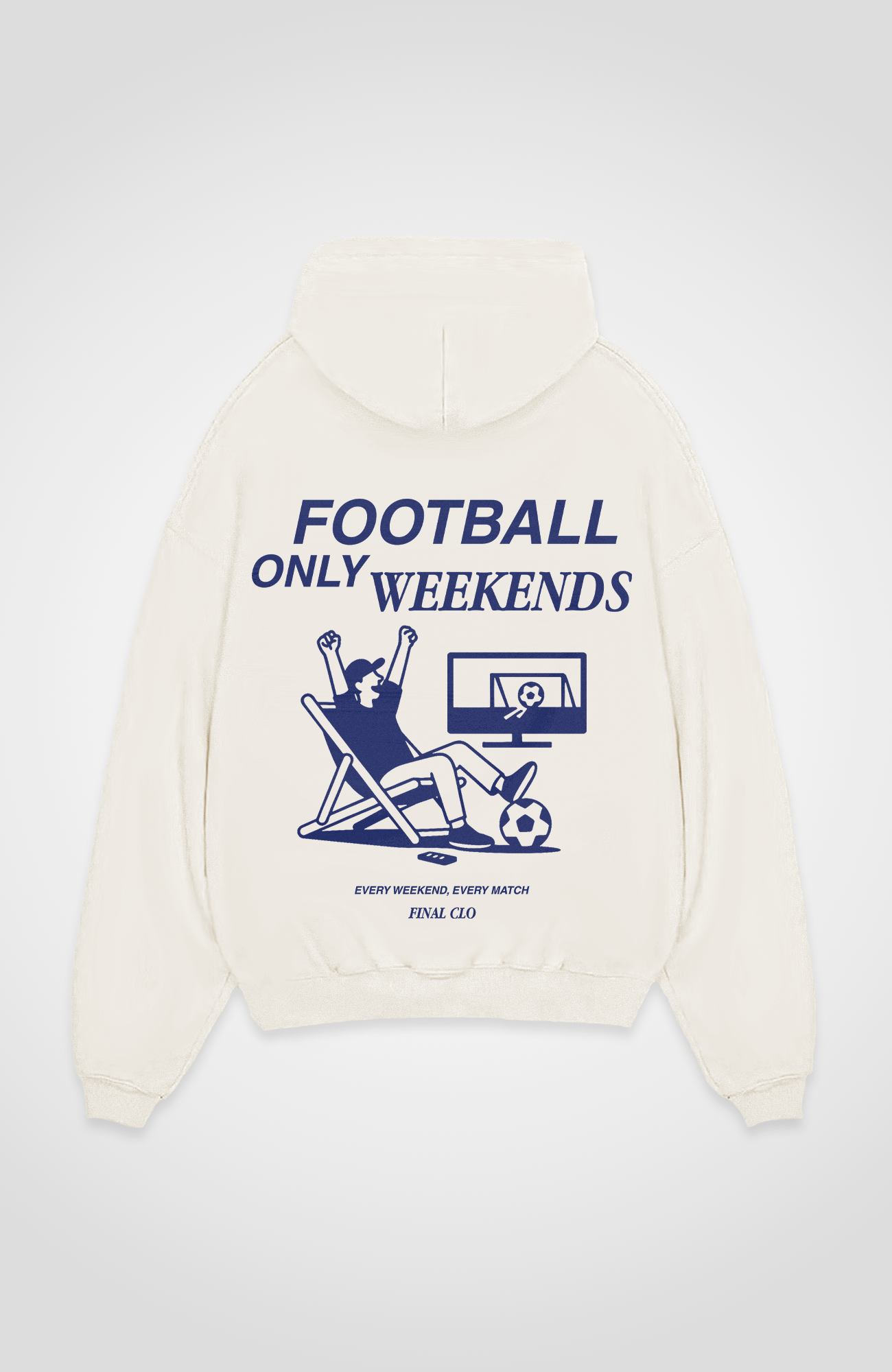 FOOTBALL ONLY WEEKENDS OVERSIZED HOODIE