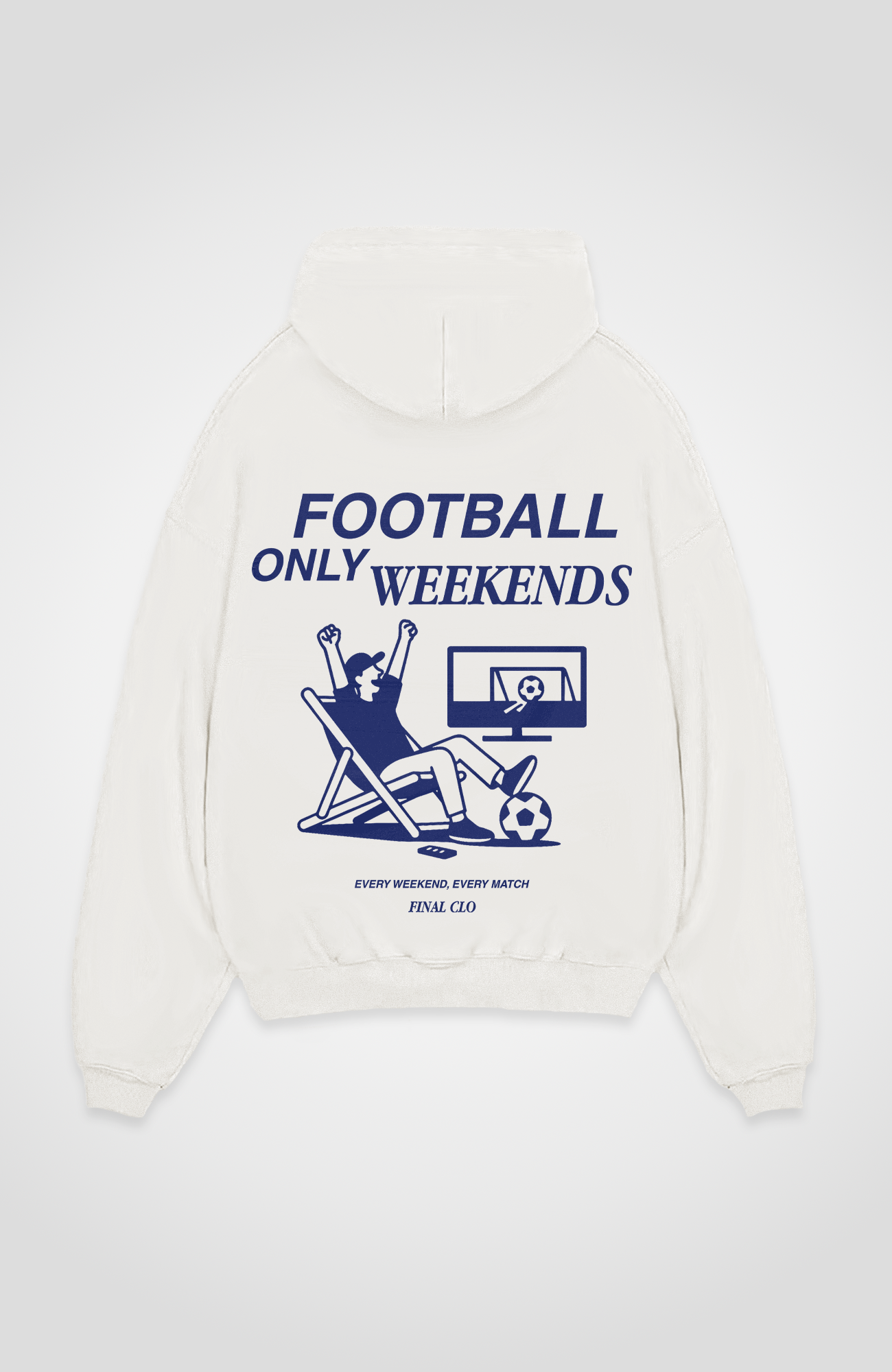 FOOTBALL ONLY WEEKENDS OVERSIZED HOODIE