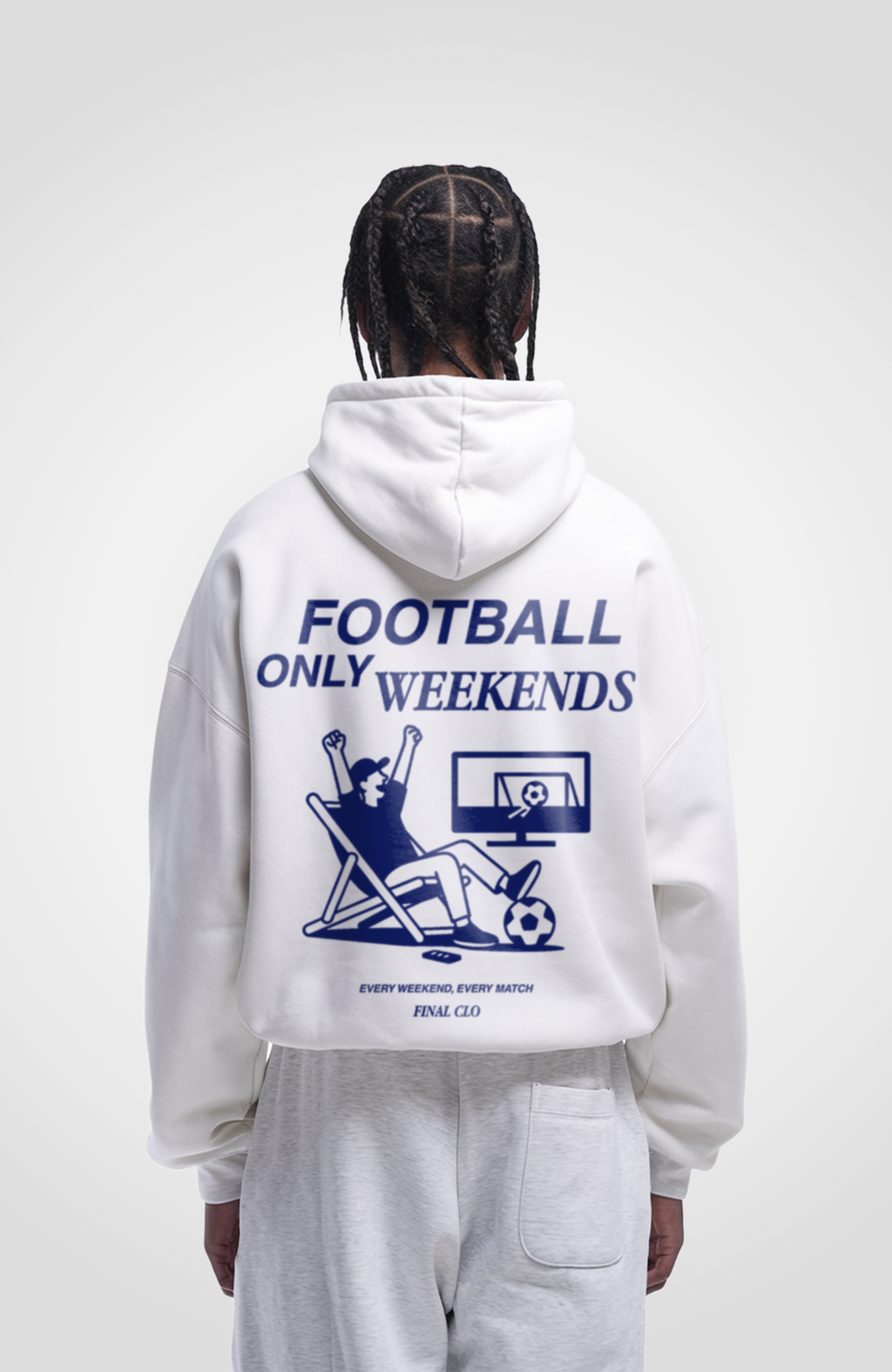 FOOTBALL ONLY WEEKENDS OVERSIZED HOODIE