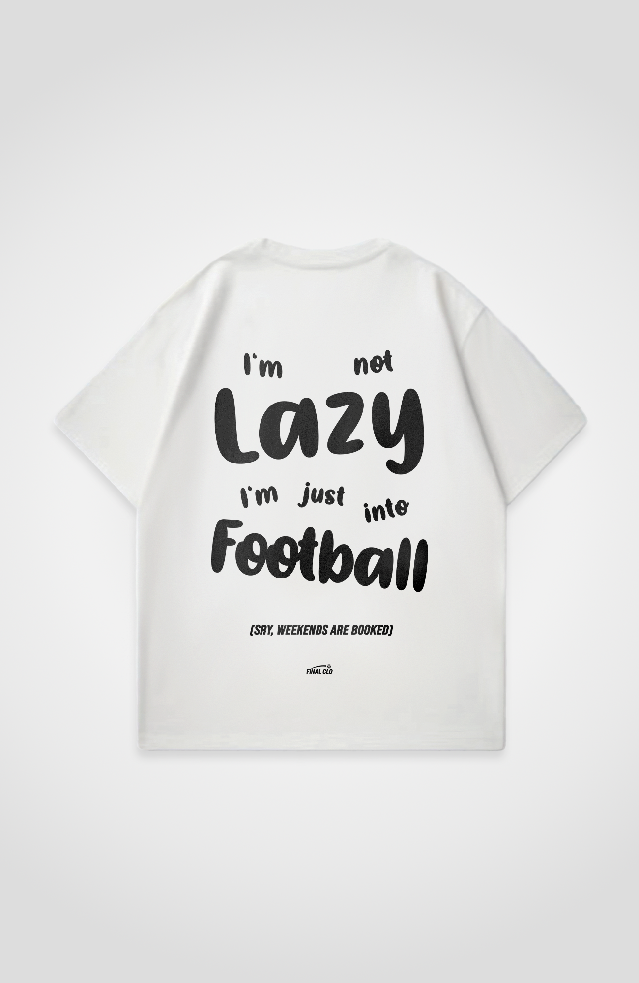 I'M NOT LAZY OVERSIZED SHIRT