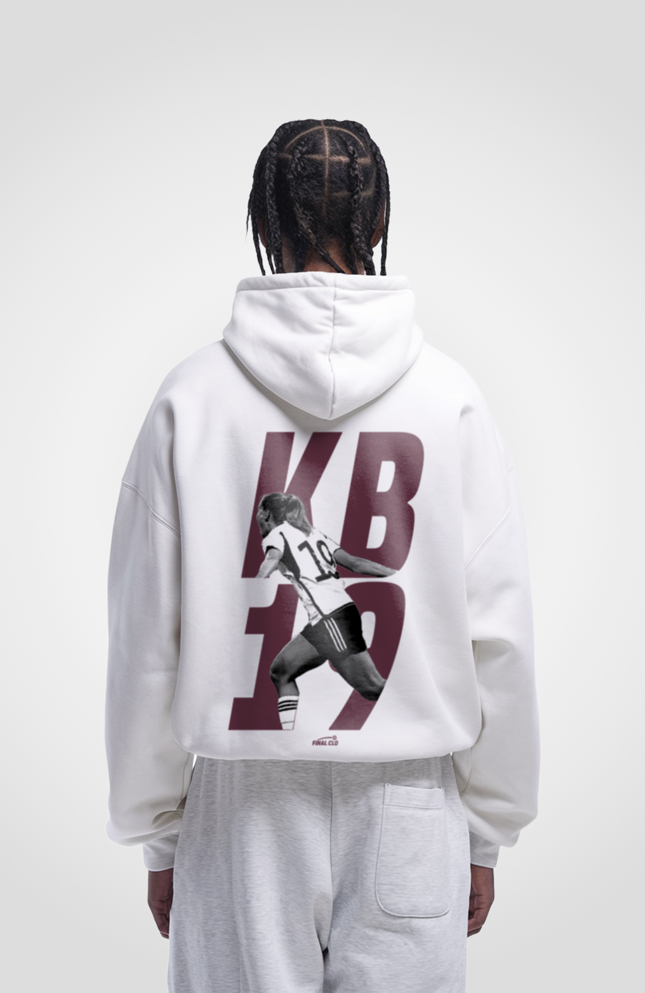 KB 19 FOOTBALL MERCH OVERSIZED HOODIE