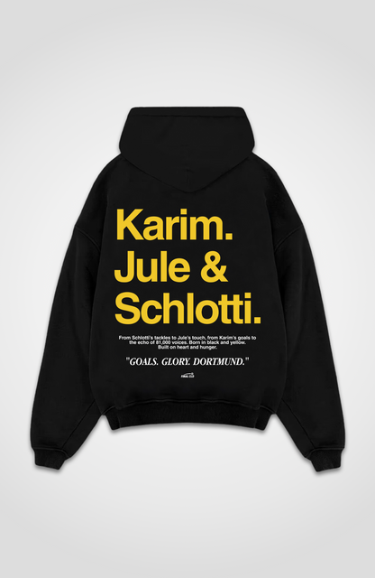 KARIM JULE & SCHLOTTI DORTMUND MERCH OVERSIZED HOODIE