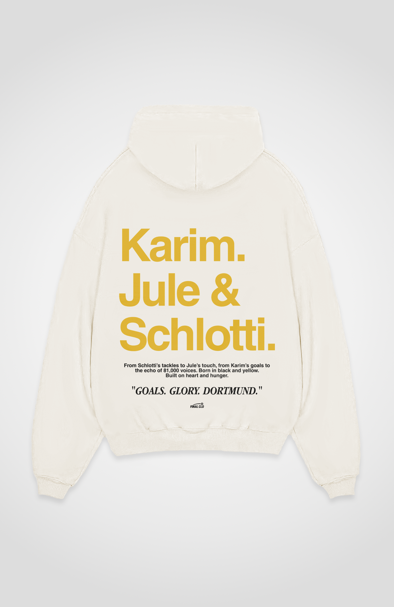 KARIM JULE & SCHLOTTI DORTMUND MERCH OVERSIZED HOODIE