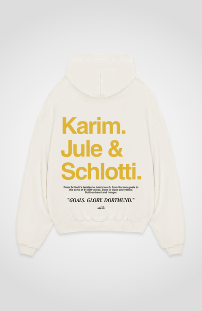 KARIM JULE & SCHLOTTI DORTMUND MERCH OVERSIZED HOODIE