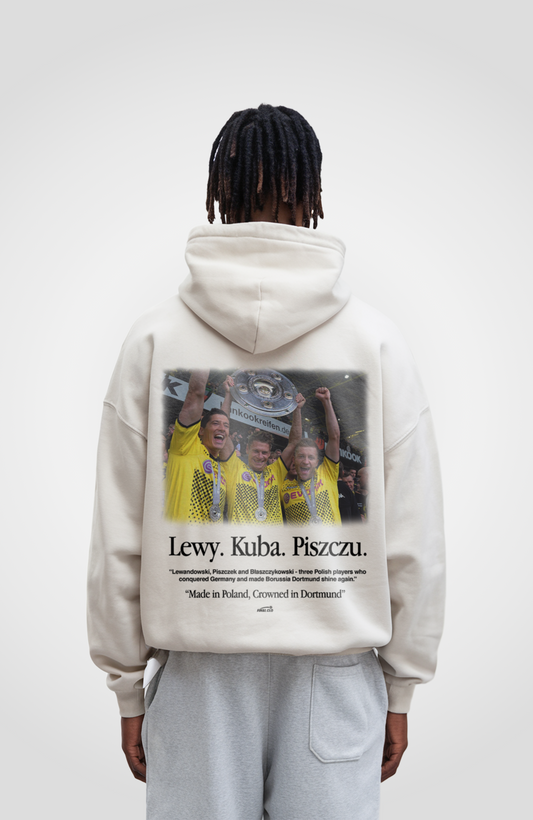 LEWY KUBA PISZCZU FOOTBALL MERCH OVERSIZED HOODIE