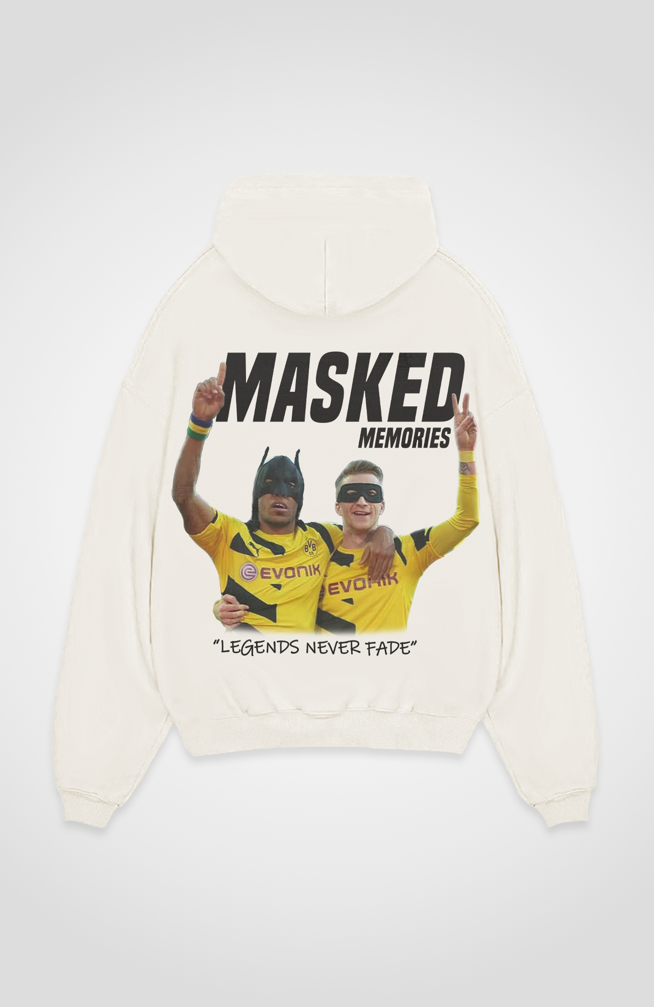 MASKED MEMORIES FOOTBALL MERCH OVERSIZED HOODIE